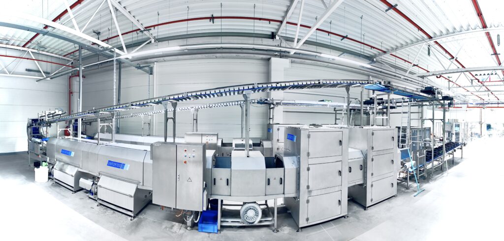 Unifortes Greenpack Industrial washing tunnel crate myjka skrzynek